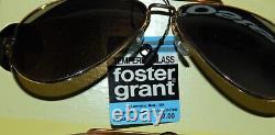 12 Vintage NWT Foster Grant Aviator Tempered Glass Sunglasses Store Display &Box