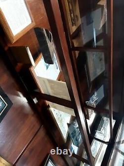 137 H x 104 W extravagant wall display case -grand custom glass