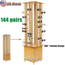 144pair Sunglasses Display Stand with Bottom Base Floor-standing Eyeglass Holder