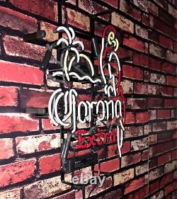 17 Corona Extra Store Beer Real Glass Custom Artwork Display Gift Neon Sign