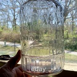 1880s MELLOR & RITTENHOUSE LICORICE LOZENGES PHILADELPHIA RARE 1/2 GALLON JAR