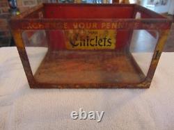 1920's Chiclets Metal and Glass Candy Store Display 1 Penney