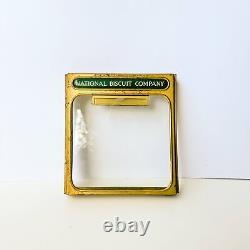 1920s Rare Nabisco Cracker Grocery Store Glass Metal Top National Biscuit Compa