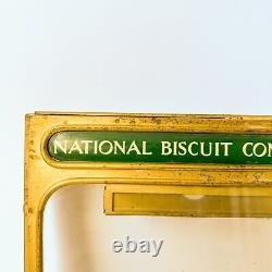 1920s Rare Nabisco Cracker Grocery Store Glass Metal Top National Biscuit Compa