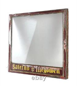 1920s Salerno & Megowen Tin Store Biscuit Display Hinged Glass Lid Cover