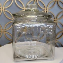 1930's Planters Peanut Glass Jar Square Store Display