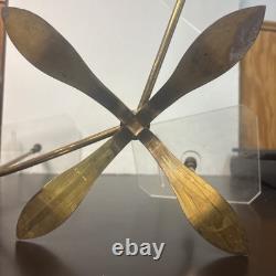 1930s ART DECO Adjustable Tri SHOE STORE DISPLAY Stand Lucite, Brass & Cast Iron