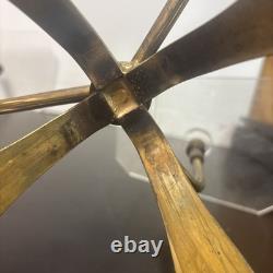 1930s ART DECO Adjustable Tri SHOE STORE DISPLAY Stand Lucite, Brass & Cast Iron
