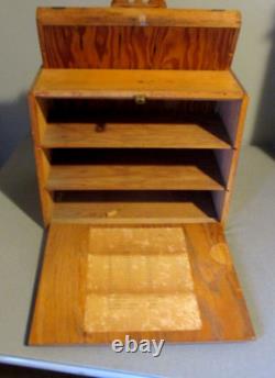 1940's Wiss Shears & Scissors Counter Store Display Cabinet-20-sewing Vintage
