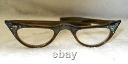 1950's Victory Optical Eyeglass Salesman Store Sample Case 3 MCM Cat Eyes Frames