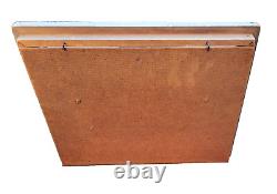 1957 RAREVintage Camillus Pocket Knife Counter Store Display with Lime Oak Frame