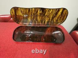 1980s Giorgio Armani Advertising Glasses Case & Wire Rim Glasses Prop Lot Of 2