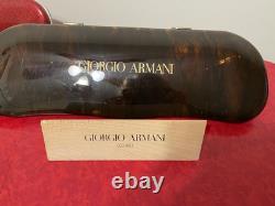 1980s Giorgio Armani Advertising Glasses Case & Wire Rim Glasses Prop Lot Of 2