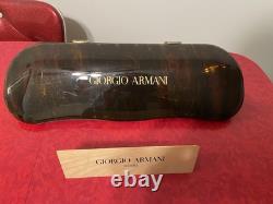 1980s Giorgio Armani Advertising Glasses Case & Wire Rim Glasses Prop Lot Of 2