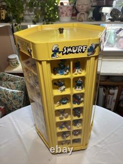 1980s Vintage Smurf Store Display Collectors Center Turntable Figures Lot Loaded