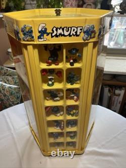 1980s Vintage Smurf Store Display Collectors Center Turntable Figures Lot Loaded