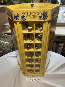 1980s Vintage Smurf Store Display Collectors Center Turntable Figures Lot Loaded