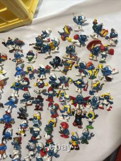 1980s Vintage Smurf Store Display Collectors Center Turntable Figures Lot Loaded