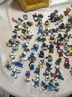 1980s Vintage Smurf Store Display Collectors Center Turntable Figures Lot Loaded