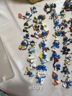 1980s Vintage Smurf Store Display Collectors Center Turntable Figures Lot Loaded