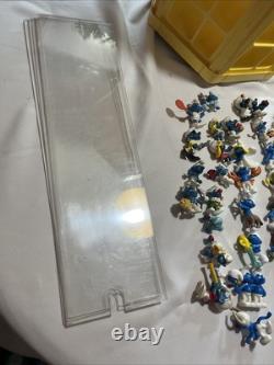 1980s Vintage Smurf Store Display Collectors Center Turntable Figures Lot Loaded