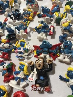 1980s Vintage Smurf Store Display Collectors Center Turntable Figures Lot Loaded