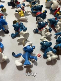 1980s Vintage Smurf Store Display Collectors Center Turntable Figures Lot Loaded