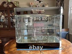 1990 Hummel Store Display Case, Beautiful Solid Case With 2 Locking Doors