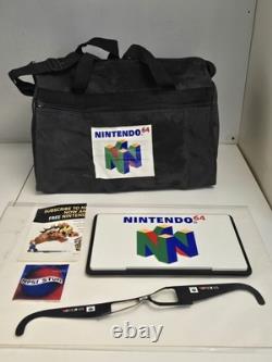 1996 Nintendo 64 Double Sided Store Display Logo Plastic With Bag 3D GLASSES