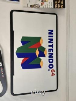 1996 Nintendo 64 Double Sided Store Display Logo Plastic With Bag 3D GLASSES
