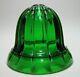 19c Green Glass Beehive String Holder Pat Apld For Country Store Counter Display