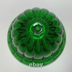 19c Green Glass Beehive String Holder Pat Apld For Country Store Counter Display