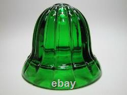 19c Green Glass Beehive String Holder Pat Apld For Country Store Counter Display