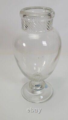19th C Apothecary Candy Glass Jar 12 Store Display Tiffin Dakota Show Globe