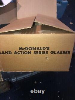 2 Vintage 1977 McDonalds Character Collector Series Glasses STORE DISPLAY