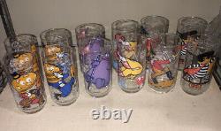 2 Vintage 1977 McDonalds Character Collector Series Glasses STORE DISPLAY