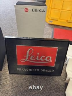 27 Pieces Of Leica Store Displays With Leitz Glass Dealer Display Plaque Signs