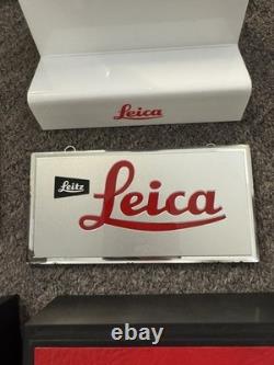 27 Pieces Of Leica Store Displays With Leitz Glass Dealer Display Plaque Signs