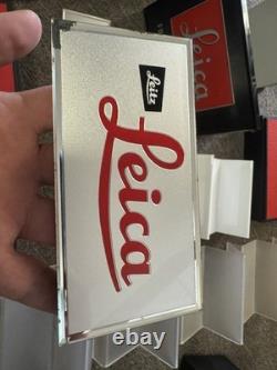 27 Pieces Of Leica Store Displays With Leitz Glass Dealer Display Plaque Signs