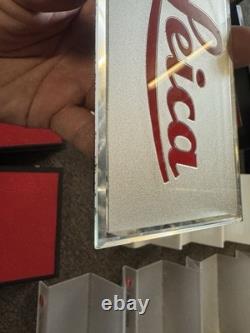27 Pieces Of Leica Store Displays With Leitz Glass Dealer Display Plaque Signs