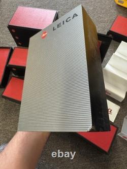 27 Pieces Of Leica Store Displays With Leitz Glass Dealer Display Plaque Signs