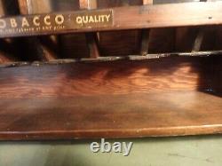 2F-vintage wood and glass cigarette display caseCALL FOR PHILIP MORRIS 10 rows