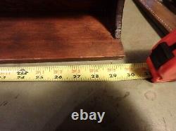 2F-vintage wood and glass cigarette display caseCALL FOR PHILIP MORRIS 10 rows