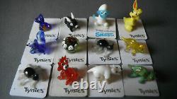 34 Tynies glass animals 26 Tynies boxes original Tynies store display