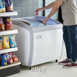 38.5 Ice Cream Glass Store Freezer 6.7 cu. Ft. Showcase Display Commercial NEW