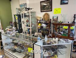 5 Lots of Vintage Counter Display Case Glass Department Store cabinet