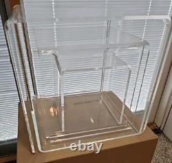 5 Piece Set Of Vintage Lucite Clear Acrylic U Cubes Riser Retail Store Display