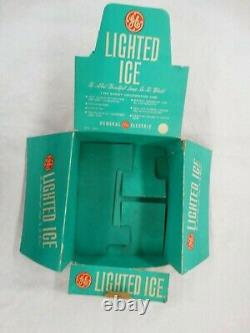 71 Vintage GE Lighted Ice # 48-D30 Snowball Bulbs with A Original Store Display