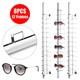 8 Pieces Eyeglasses Display Rod Sunglasses Wall-mount Display Store Holder 1.1m