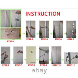 8 Pieces Eyeglasses Display Rod Sunglasses Wall-Mount Display Store Holder 1.1m